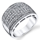 Men's Silver Silver 925 14K Gold Wedding Band Engagement Ring