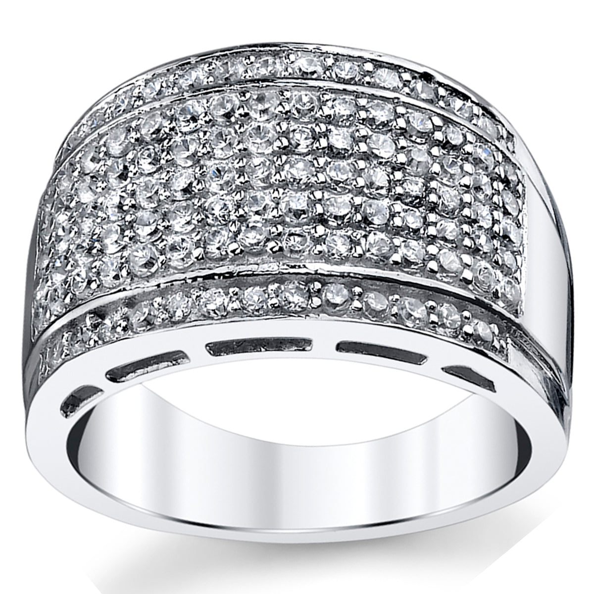 Men's Silver Silver 925 14K Gold Wedding Band Engagement Ring
