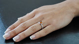 Women's Sterling Silver Baltic Amber Ring Cognac Cabochon Twisted Design 5-9