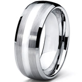 8MM Dome Men's Tungsten Carbide Ring Wedding Band sizes 5 to 15