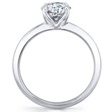 1Ct. Lab Grown Diamond Solitaire Tulip 14K White Gold Women's Engagement Wedding Ring IGI Certified