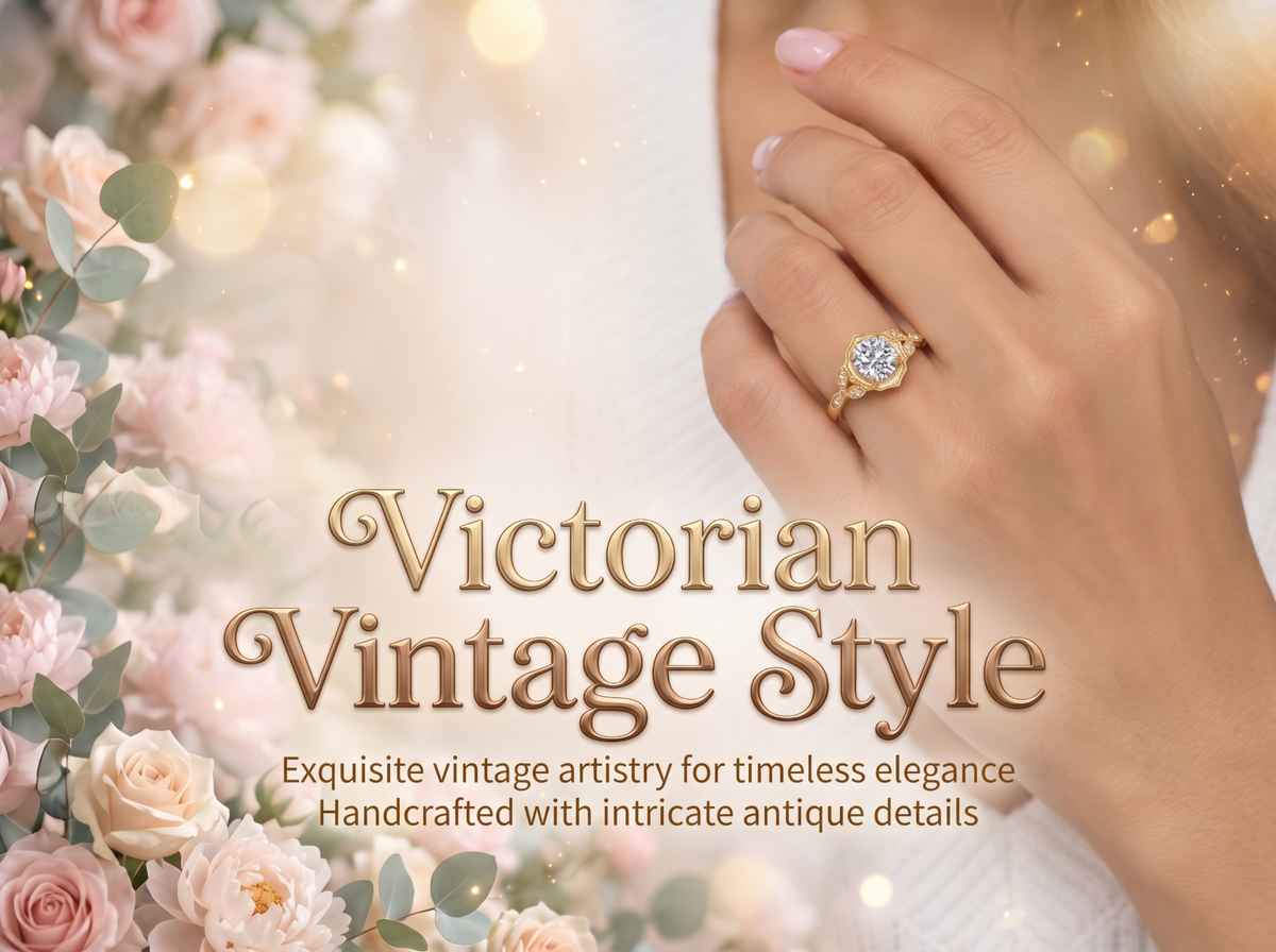 Metal Masters Womens 2.15 Carat Oval Moissanite Victorian Vintage Milgrain Engagement Ring 18K Gold Plated VVS D-Color
