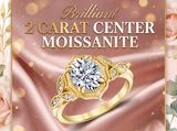 Metal Masters Womens 2.15 Carat Oval Moissanite Victorian Vintage Milgrain Engagement Ring 18K Gold Plated VVS D-Color