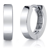 925 Sterling Silver Solid Hoop Earrings 4MM Unisex