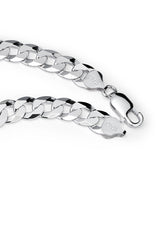 Men's 9MM Sterling Silver 925 Italian Curb Chain Necklace 20" 22" 24" 26" 28" 30"