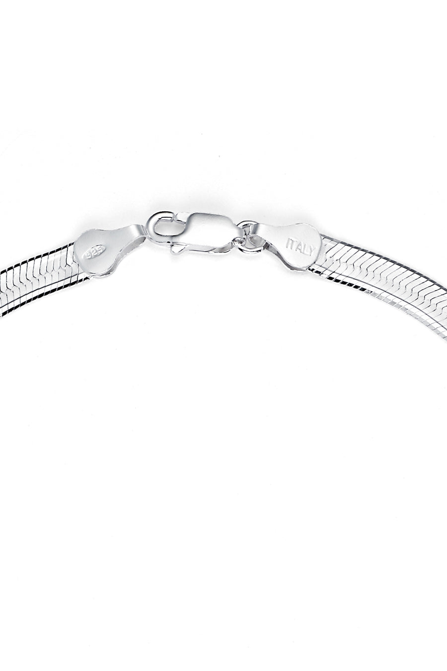 925 Sterling Silver Flexible Herringbone Diamond-Cut Chain Necklace 5.3MM