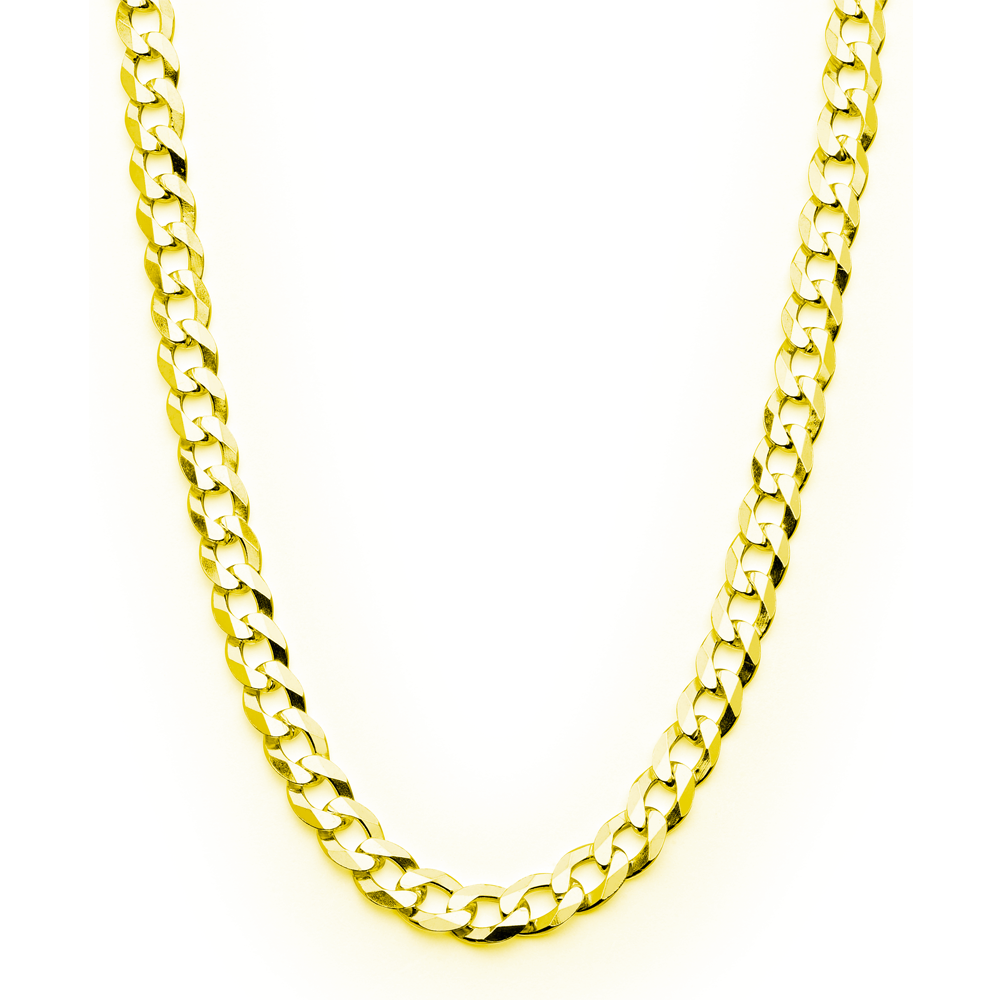 Men's 4MM Sterling Silver 925 Italian Curb Chain Necklace 16" 18" 20" 22" 24" 30"