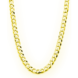 Men's 4MM Sterling Silver 925 Italian Curb Chain Necklace 16" 18" 20" 22" 24" 30"