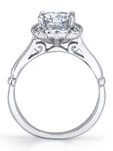 Womens Sterling Silver 925 1.25ct Engagement Wedding Ring Vintage Victorian Cubic Zirconia