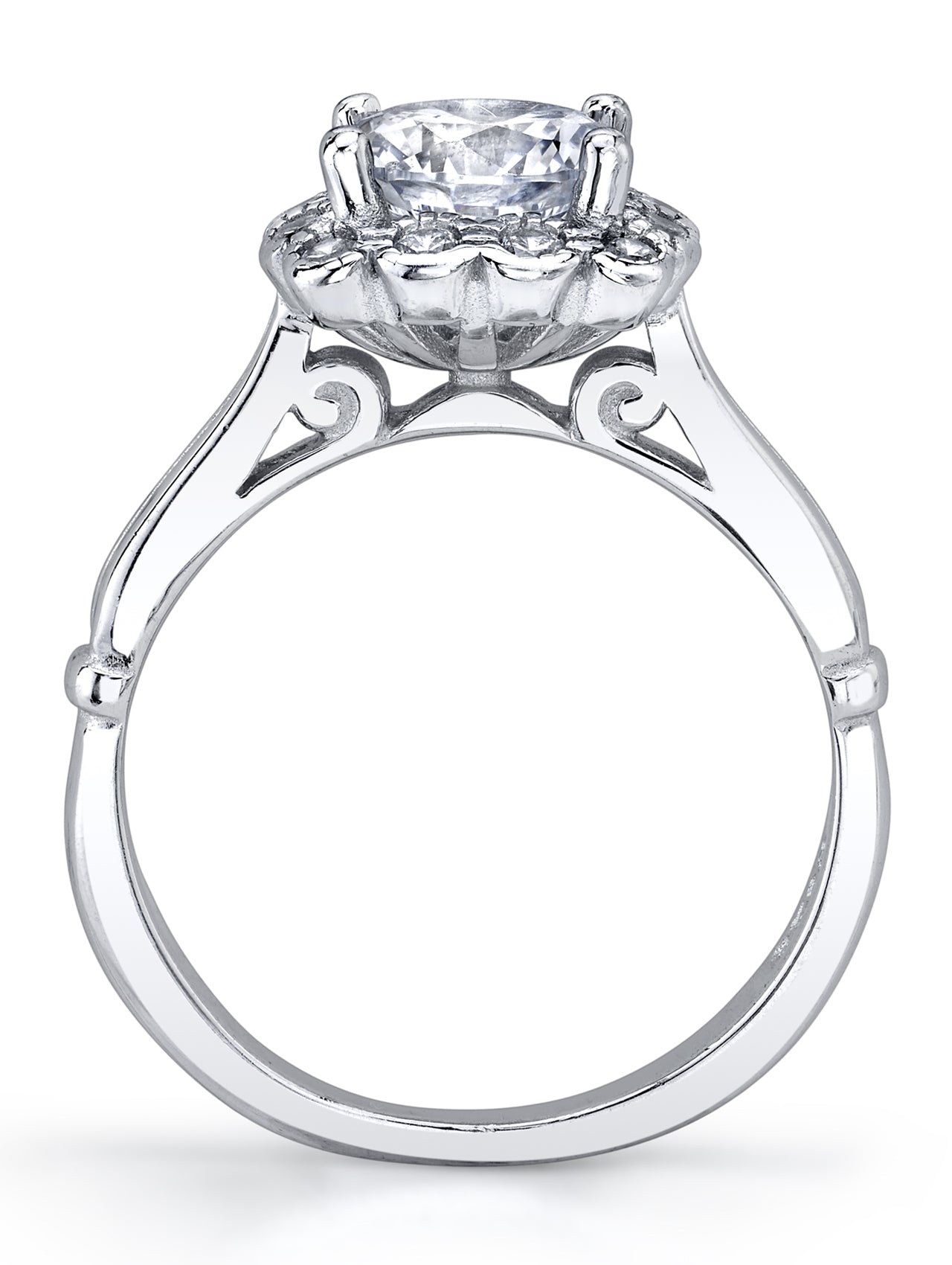 Womens Sterling Silver 925 1.25ct Engagement Wedding Ring Vintage Victorian Cubic Zirconia