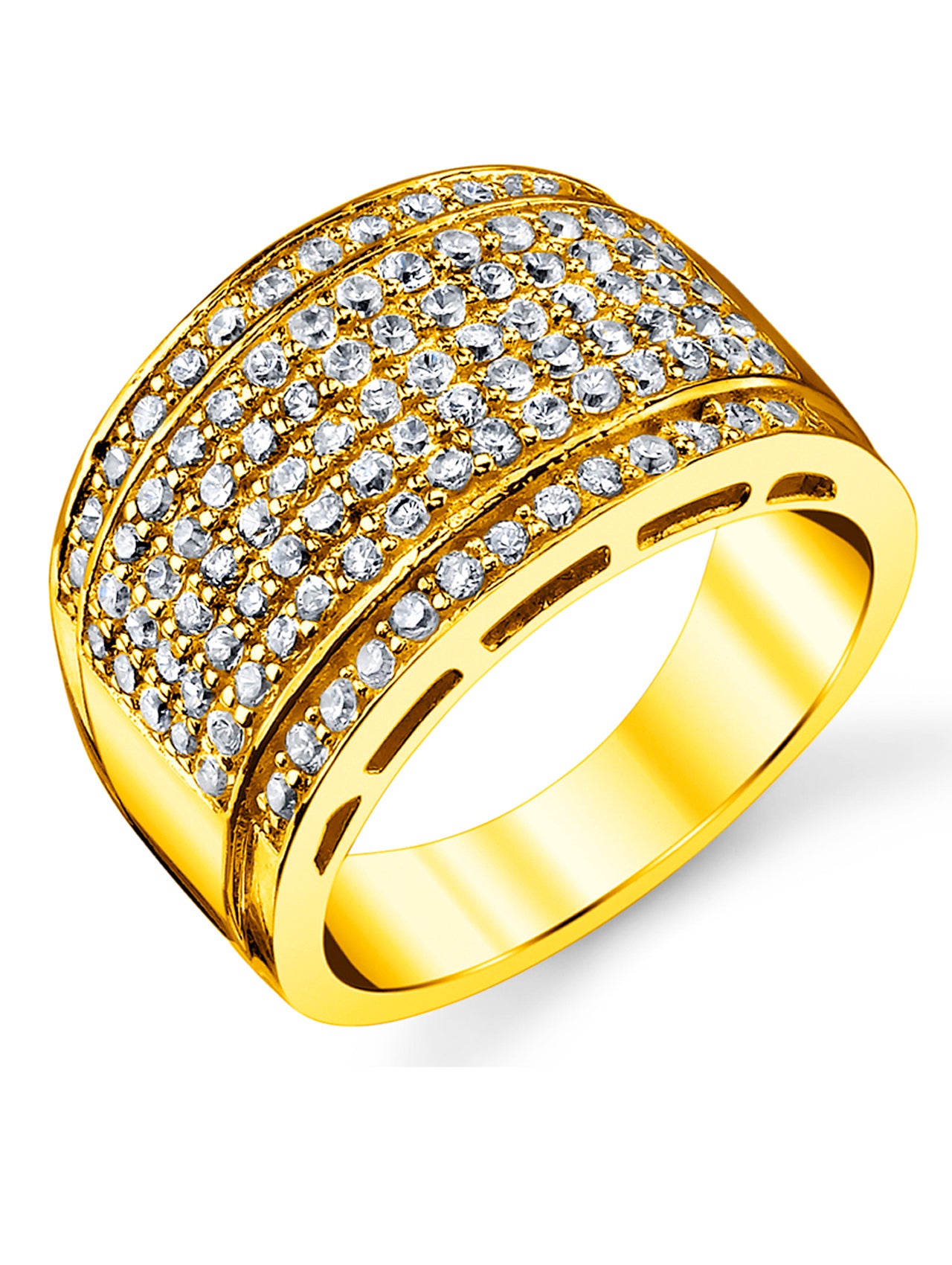 Men's Silver Silver 925 14K Gold Wedding Band Engagement Ring