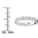 Women's 3MM Ladies Titanium Eternity Engagement Band Wedding Ring Pave Set Cubic Zirconia Sz 4-9